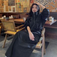 批发好质量短款夹克外套+抽绳半身裙女秋<b class='q'>户外</b>运动工装两件套装