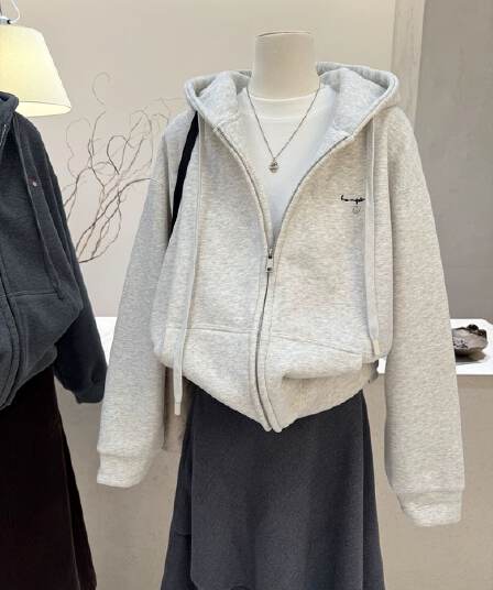 아메리칸 레트로 핫걸 비스듬한 칼라 오프숄더 프린트 루즈핏 후드티 여성