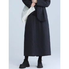 批发设计感小众山本日系冷淡风复古夹棉加厚半身裙女冬款中长款夹棉裙