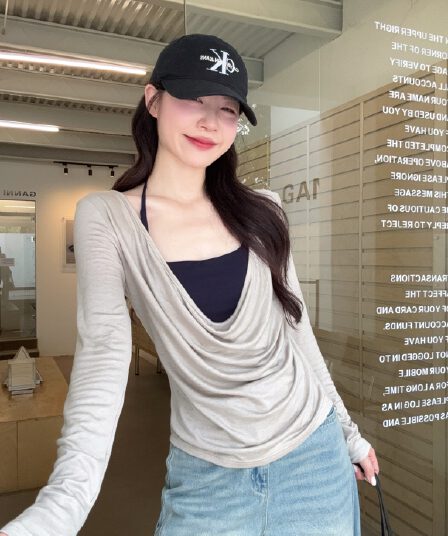 실사 빅 사이즈 지방 mm 가을 새로운 디자인 센스 느긋한 바람 긴팔 블라우스 흔들다 칼라 행침 목 투피스 조끼