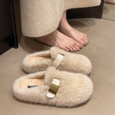 批发2025<b class='q'>秋</b>冬新款懒人豆豆鞋毛毛鞋货号