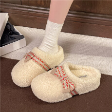 批发2025<b class='q'>冬</b>季新款羊羔毛毛拖鞋女半拖毛毛鞋货号