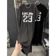 批发懒人夏装休闲T恤设计感中长款过膝<b class='q'>连衣裙</b>飞飞袖