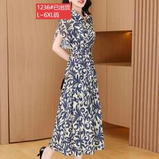 批发官图现货原版品质高档大码女装高质量国风青花瓷上衣半身裙两件套