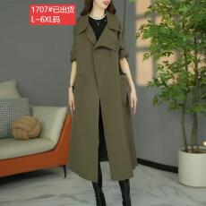 批发官图原版品质高档大码女装洋气轻奢<b class='q'>风衣</b>外套遮肉显瘦显高气质外套