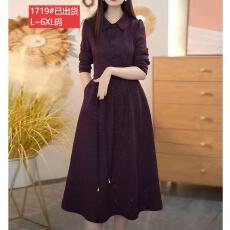 批发官图原版品质<b class='q'>高档</b>大码女装轻奢气质秋季<b class='q'>连衣裙</b>宽松显瘦收腰打底裙