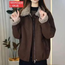 批发官图原版品质高档大码<b class='q'>女装</b>冬季新款时尚外套洋气宽松保暖显瘦上衣