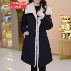 批发官图原版品质高档<b class='q'>大</b>码<b class='q'>女</b>装轻奢简约<b class='q'>大</b>气毛绒风衣冬季新款保暖<b class='q'>外套</b>