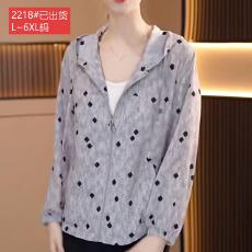 批发官图原版品质高档大码女装显白波点连帽防晒<b class='q'>短</b>外套大码遮肉宽松夏