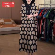 批发官图原版品质高档大码女装高级感轻奢波点<b class='q'>连衣裙</b>遮肉宽松阔版夏新