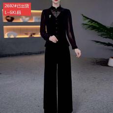 批发官图原版面料品质新中式<b class='q'>贵</b><b class='q'>夫人</b>妈妈两件套高级感秋季新款气质套装