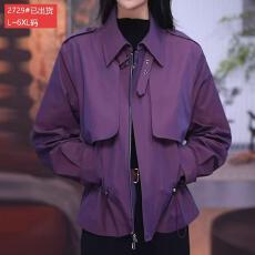 批发官图原版面料品质高质量早秋短外套新款<b class='q'>胖</b><b class='q'>人</b>妈妈宽松显瘦通勤百搭