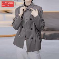批发官图原版面料品质洋气英伦风时尚秋季新款气质收腰休闲百搭短外套