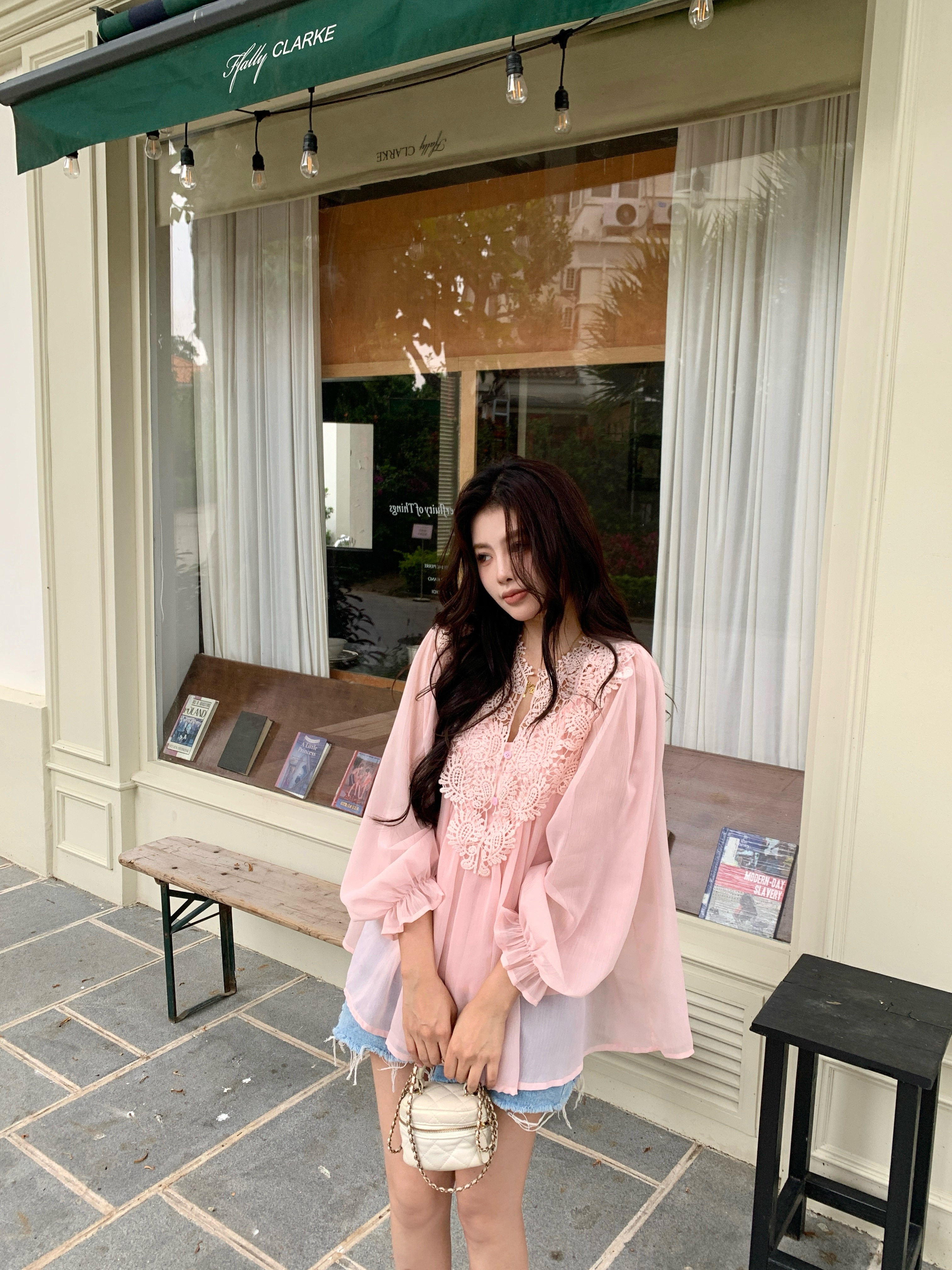 실사 qiqi 유 유 홈 사실 투피스 세트 맨위