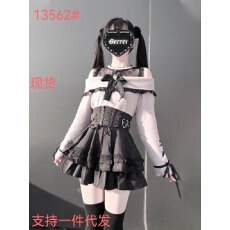 批发<b class='q'>童</b>话信笺 日系<b class='q'>套装</b>温柔蕾丝甜美蝴蝶结上衣半裙两件少女<b class='q'>套装</b>