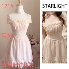 批发夏季古早感穿搭2026新款日系亚文化vintage少女感温柔蕾丝<b class='q'>连衣裙</b>