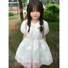 批发【云间童序】甜美娃娃领设计感连衣裙夏季新款温柔氛围感<b class='q'>蓬蓬裙</b>女