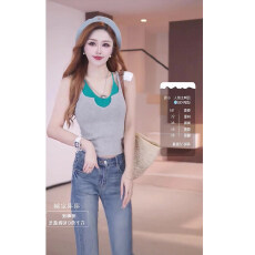 批发辣妹女休闲风修身型背心吊带无痕温婉风百搭独特设计感假两件上衣
