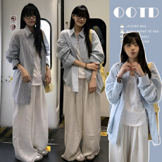 批发有货 <b class='q'>孕妇</b><b class='q'>条纹</b><b class='q'>衬衫</b>春夏季时尚宽松托腹<b class='q'>孕妇</b><b class='q'>阔腿裤</b><b class='q'>孕妇</b><b class='q'>背心</b>慵懒风