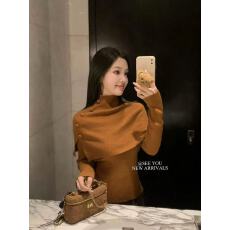 批发法式披肩斗篷针织衫套装女秋季<b class='q'>新款</b>高领<b class='q'>毛衣</b>内搭打底衫上衣两件套