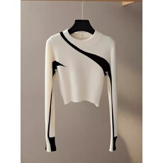 批发<b class='q'>个性</b>拼接设计感百搭长袖T恤女早秋新款<b class='q'>时尚</b>洋气修身显瘦打底衫潮