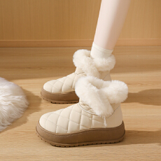 2025冬季加绒雪地女鞋货号35-40，货号