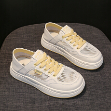 2026夏季新款休闲鞋女鞋网面透气小白鞋货号