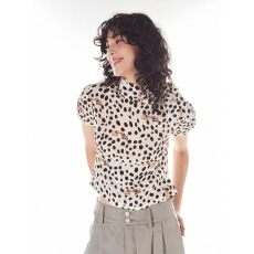 Gemini买手店HilihiliPark黑白波点小狗印花短袖T恤夏季新款