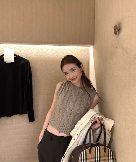 toroon 지아 지아 매장 정품 2026 이른 가을 새로운 민소매 스택 착용 양모 꽈배기 니트 스웨터 조끼 여성