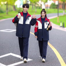 批发实拍情侣装秋<b class='q'>冬</b>学生班服校服冲锋衣四件套外套68 毛毛45