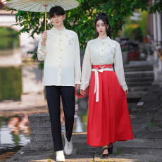 批发实拍 情侣装班服复古新中式<b class='q'>演出服</b>民国风套装