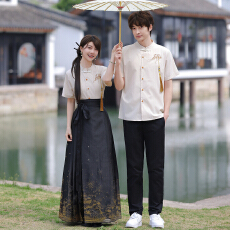 批发实拍情侣装班服复古中式<b class='q'>演出服</b>民国风套装毕业照