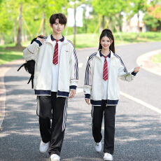 批发实拍<b class='q'>情侣装</b>班服运动会服装学院风校服套装高中生三件套