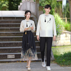 批发实拍情侣装班服复古中式<b class='q'>演出</b>服民国风套装毕业照