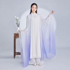 批发禅舞服禅服禅修服禅茶服古风超仙演出服飘逸仙气古筝服渐变色<b class='q'>外</b>披