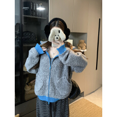 批发实拍大码休闲针织女保暖秋冬季慵懒风<b class='q'>针织衫</b>女装加厚宽松百搭立领