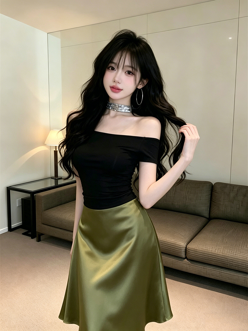 있음 보호 여름 켜기 새로운 순수한 욕망 섹시함 로얄 자매 맨위 여성 양성 및 음성 둘 착용 오프숄더 흔들다 훈련 행침 목 반팔 티셔츠 여성