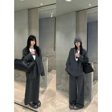 批发superniniyy 店主推荐柔雾云朵纱<b class='q'>翻领</b>时髦软绵绵加厚毛衣三件套装