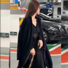 批发加厚加长高级感慵懒风<b class='q'>中长款</b>毛衣外套女秋冬加厚水貂绒针织开衫