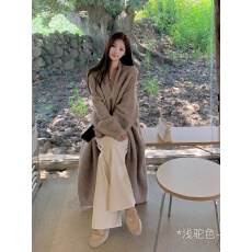 批发LILYLIKES轻奢大被子真丝<b class='q'>羊绒</b>/秘鲁阿尔巴卡羊驼澳毛<b class='q'>开衫</b>外套女
