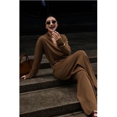 批发美拉德针织套装<b class='q'>女</b>秋冬高级感气质复古慵懒风松弛<b class='q'>毛衣</b>阔腿裤<b class='q'>两件</b>套
