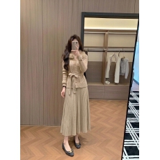 批发2026新款时尚真<b class='q'>兔毛</b>毛领针织开衫女气质麻花<b class='q'>毛衣</b>外套上衣针织外套