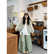 批发实拍实价  格子马甲+长袖<b class='q'>打底</b>T+花边裤