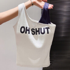 批发辣妹斜肩吊带背心女夏季新款带胸垫一体<b class='q'>文胸</b>美背内搭无袖上衣外穿