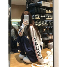 批发美式复古白色长袖t恤女秋季2025新款宽松纯棉打底衫潮牌<b class='q'>街头</b>上衣