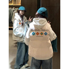 批发米白色保暖加厚马甲叠穿女<b class='q'>冬</b>季2025新款宽松百搭无袖坎肩外套上衣