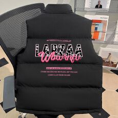 批发秋冬季美式潮牌百搭黑色<b class='q'>马甲</b>棉衣<b class='q'>男</b>生痞帅坎肩小众设计感立领外套