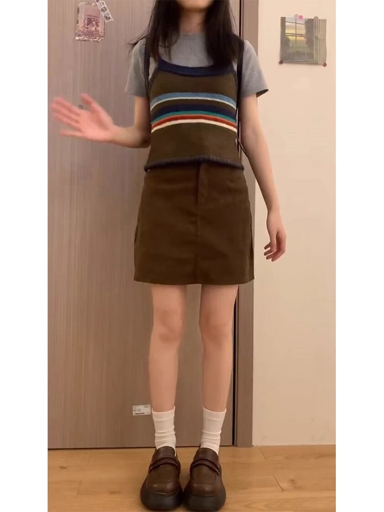 캐미솔 봄 가을 2026 새로운 폭발 슬림해 보이는 쇼트 스타일 맨위