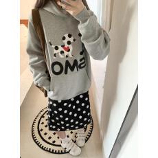 批发美式慵懒波点小狗印花加绒连帽<b class='q'>卫衣</b>男女秋冬新款宽松<b class='q'>潮牌</b>情侣外套