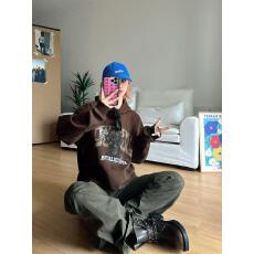 批发美式复古卡通小狗印花连帽<b class='q'>卫衣</b>女秋冬<b class='q'>潮牌</b>高街连帽衫